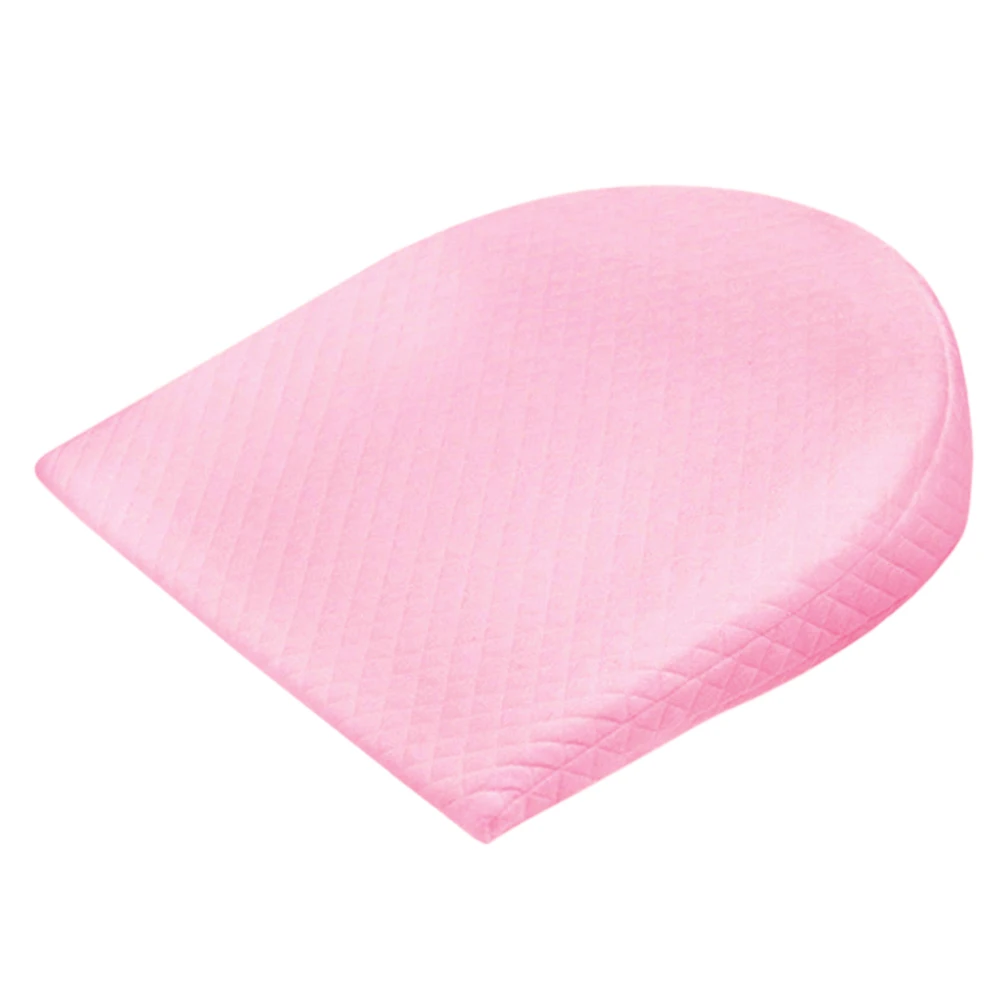 Pink Semicircle 3D детская подушка, постельные принадлежности, удобные, с памятью, хлопок, на молнии, мягкая, треугольник, полукруг, съемный, для младенцев, не проливает молоко, склон - Цвет: Pink Semicircle