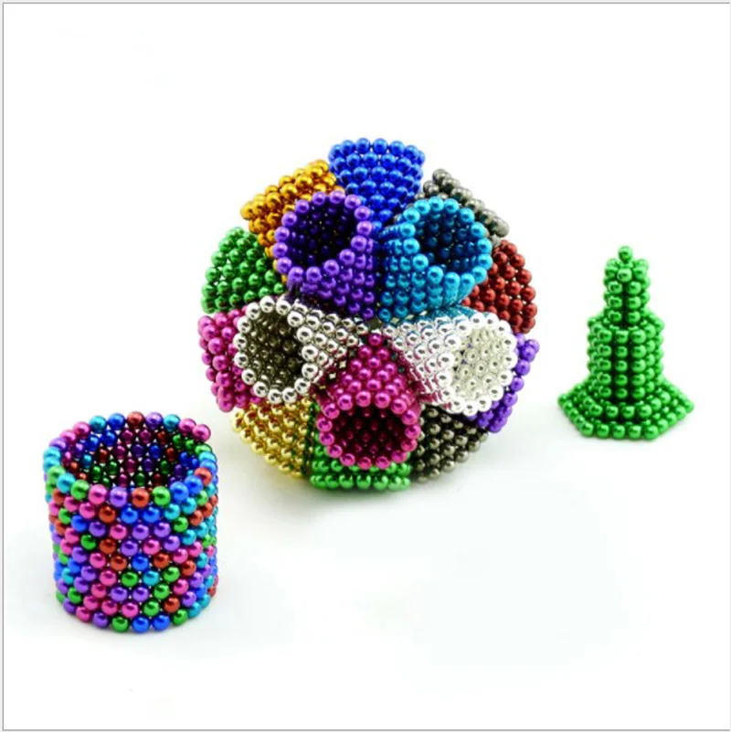 

5mm Balls neodymium magnet Sphere 216pcs/set Creative magnets imanes Magic Strong NdFeB colorful buck ball Fun Cube Puzzle