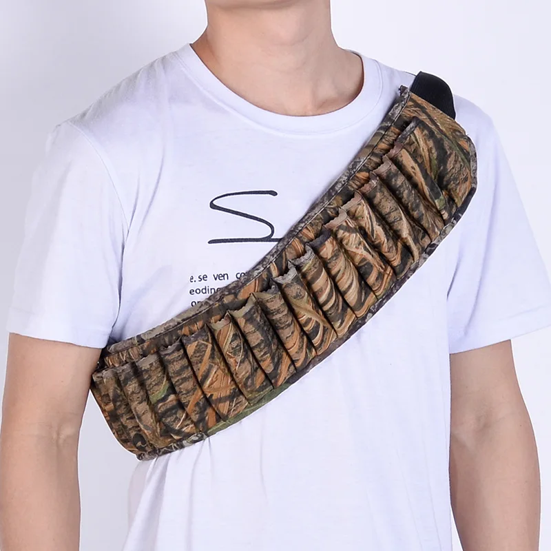 

Camouflage Hunting Neoprene Cartridge Belt Hunting Shotgun Host with CS Field Operations Portable Outdoor Bullet Belt