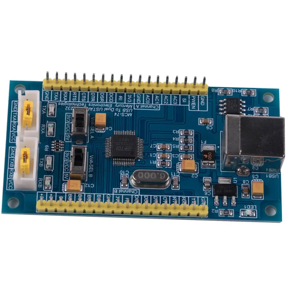 FTDI FT2232D 2 порта USB 3 В 3V3 5 в UART TTL последовательный адаптер конвертер|Компьютерные