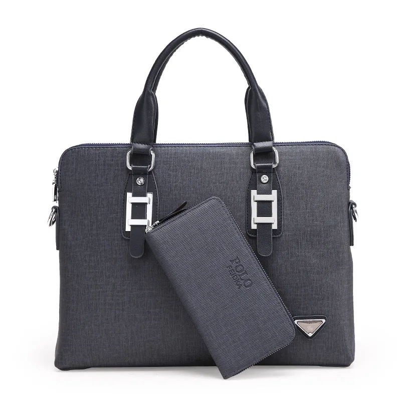 

Fee Dika Polo 2019 New Style Double Zipper Two Piece Set Picture Brand Men's Bag Portable Shoulder Bag