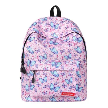 

Women's Backpack 2020 new backpacks for teenagers girls casual bags butterfly print female student travel breathable backpack