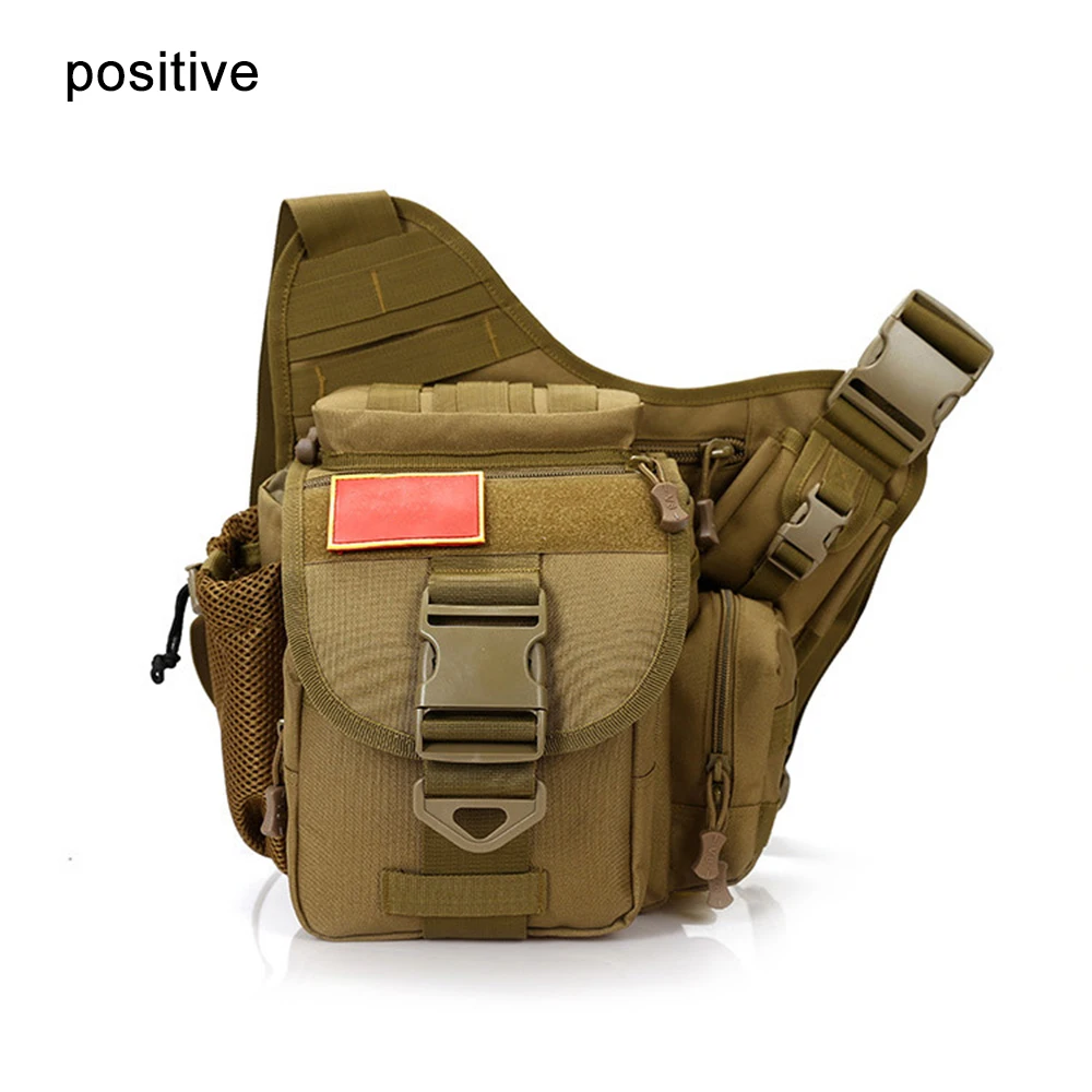 1pc Army Fan Shoulder Multifunctional Bag Outdoor Sports Messenger Lure Bag Nylon Durable Camera Crossbody Bag Fishing Gear Bag