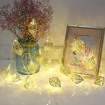

Leaf String Lights Battery Powered 1.5M Fairy String Light Wedding Neon Lantern Festival Outdoor Durable Christmas Light