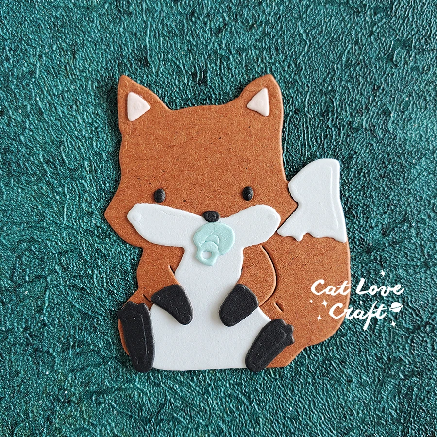 Catlove 가족 여우 동물 금속 절단 Scrapbooking 금형 스텐실 죽을 잘라 DIY 공예 엠보싱 새로운 다이 2022