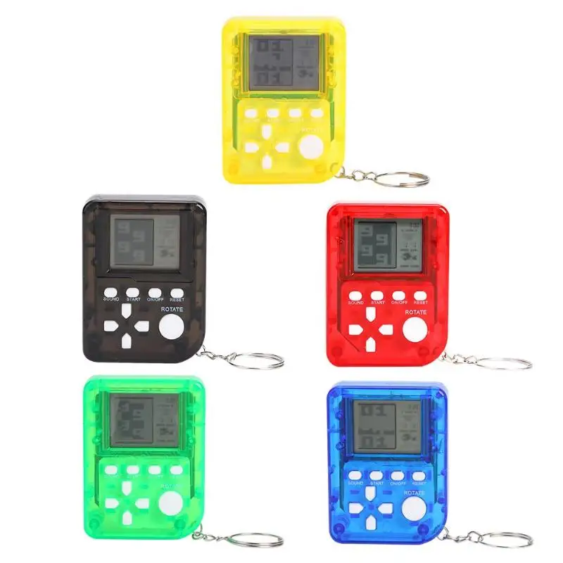 

ttnight Mini Retro Game Machine Childhood Memory LCD Console Keychain Handheld 26 in 1 Game Player Montessori Toys for Children