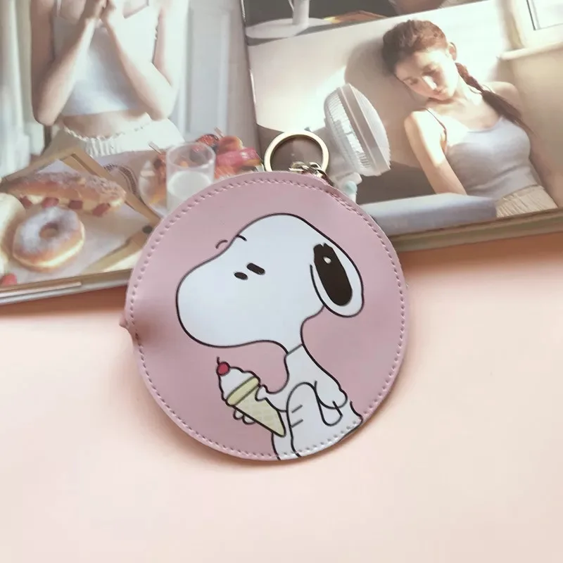 Peanuts Rogue Dog милый мультяшный Kawaii кошелек для мелочи из искусственной кожи тонкий мини кошелек для монет маленький ключ кошелек нулевой кошелек защелки сумки для гарнитур - Цвет: 02