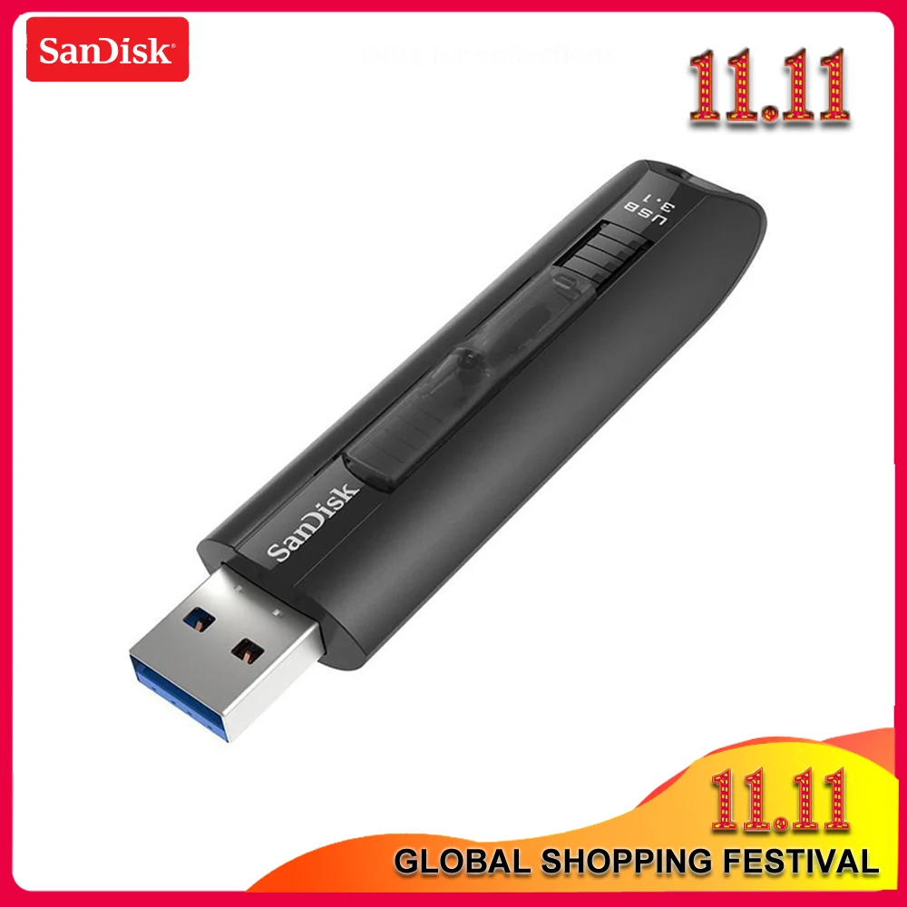 SanDisk CZ800 USB 3 1 флеш накопитель Экстремальная скорость 64 Гб 128 Память мини Usb