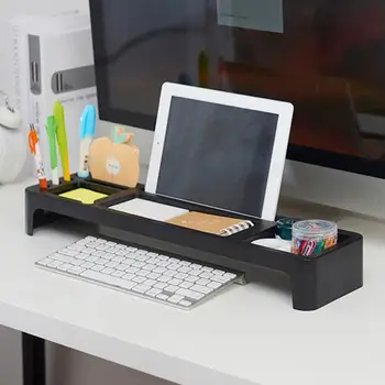 

Portable Home Office Multifunction Desktop Computer Laptop Keyboard Phone Plastic Desk Storage Shelf Hanger Organizer Container