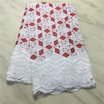 

Swiss lace fabric latest heavy stones embroidery African cotton fabrics Swiss voile lace popular Dubai style