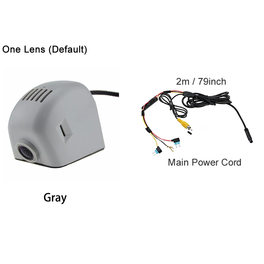 Gray Single Camera Автомобильный регистратор DVR видеорегистратор Камера цифровая камера с Wi-Fi для видео Регистраторы для Audi A1 A3 S3 RS3 A4 RS4 A5 S5 A6 S6 A7 A8 Q2 Q3 Q5 Q7 Q8 TT - Название цвета: Gray Single Camera