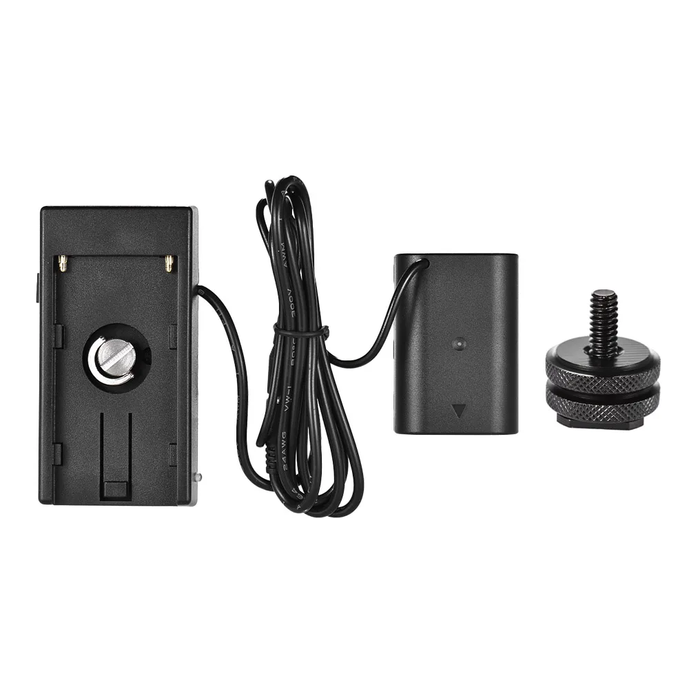 Andoer NP-F970 к DMW-DCC12 полностью декодированный адаптер для фиктивного аккумулятора с DC парным разъемом для цифровой камеры