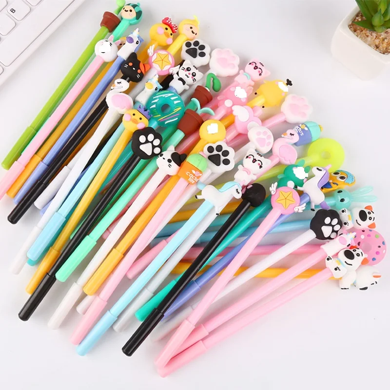 50 PCs Creative Cartoon Writing Tool Cute Neutral Pen Office Stationery Student Signature Pen Wholesale|Gel Pens| - AliExpress