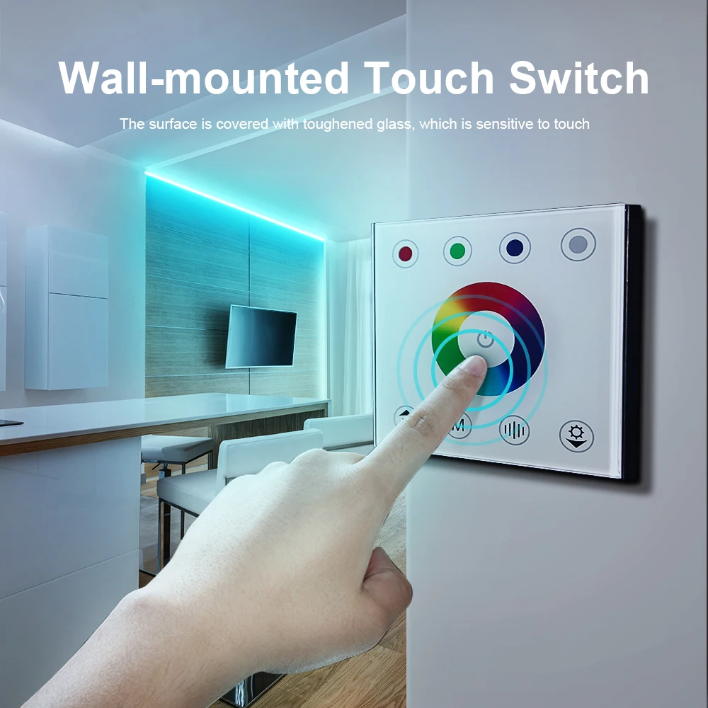 LED Switch  Wireless RF Remote Wall Mount LED Switch Dimmer