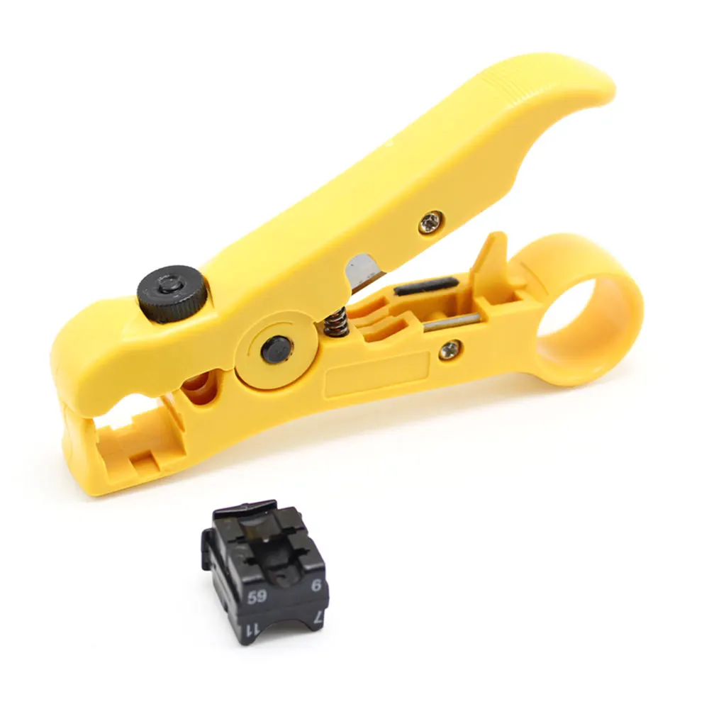 

MT-505 Automatic Wire Stripper Multifunction Rotary Coax Coaxial Cable Stripping Pliers Cutter Tool High ImpactStrippingCrimping