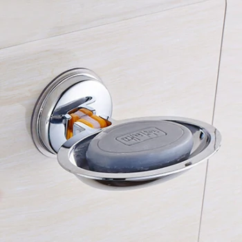 

Draining Tray Holder Accessories Box Suction Cup Bathroom Without Drilling Soap Dish Hanger Powerful Wall Mounted Home