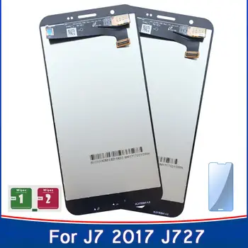 

2PCS 5.5‘’ For Samsung Galaxy J7 J727 SM-J727P J727V J727A AMOLED LCD + Touch Screen Digitizer Adjustable Brightness Componets