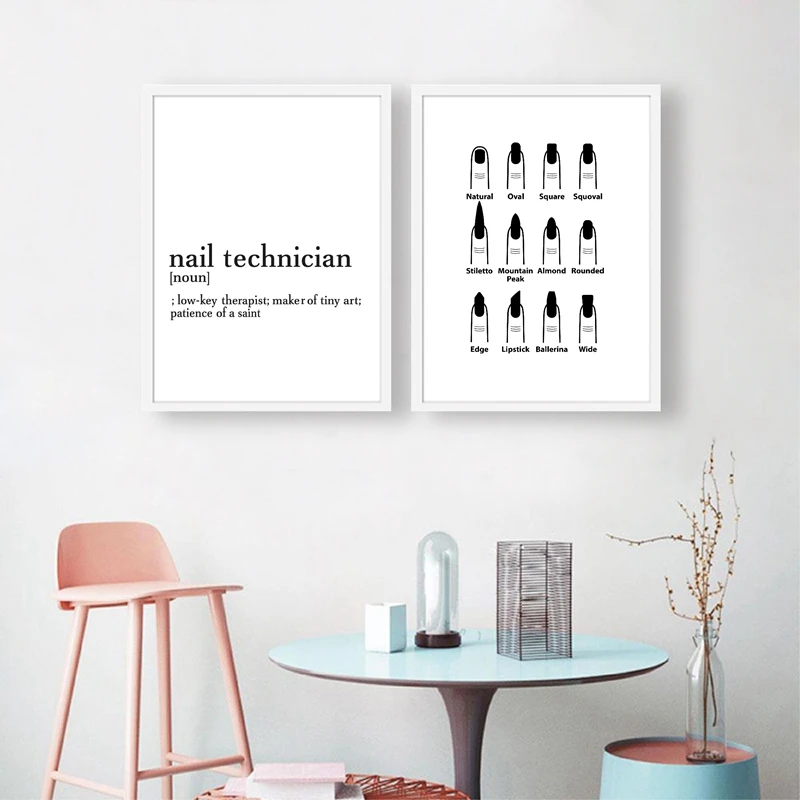 Nails Poster Nail Salon Decor