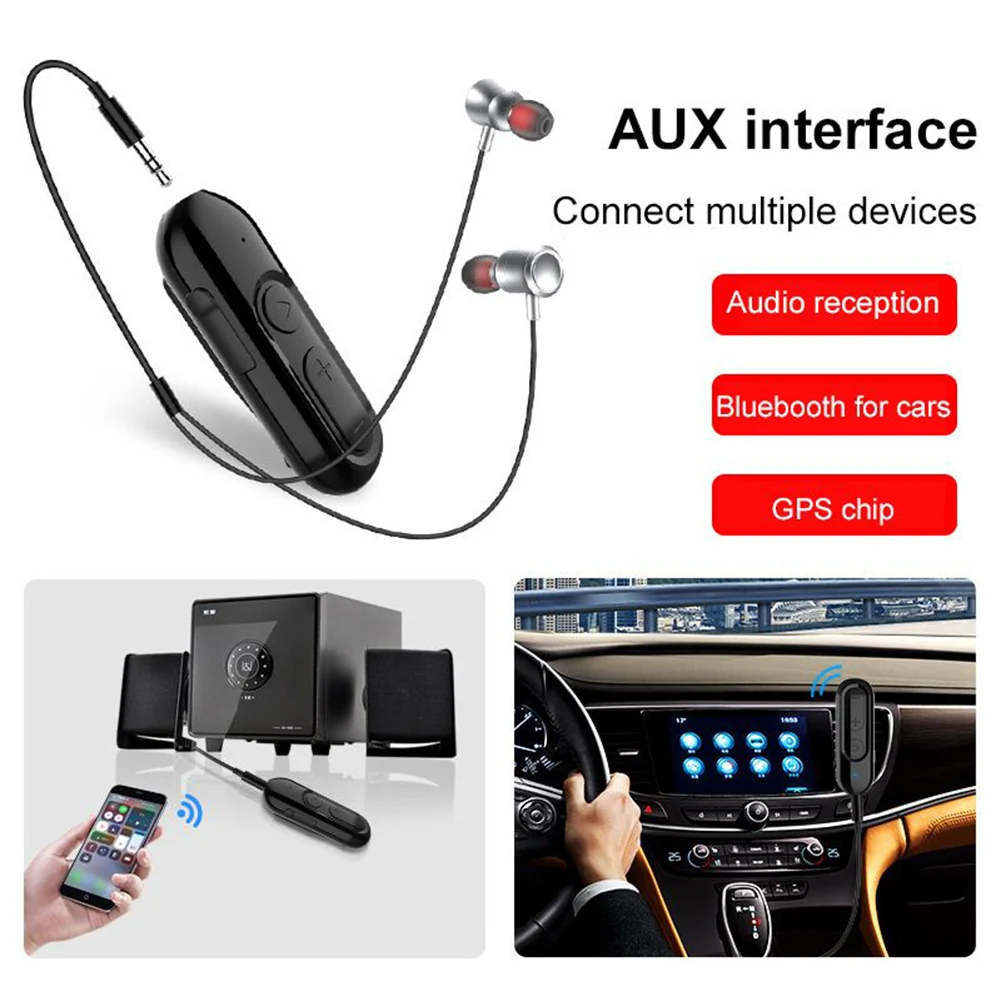 Lapel Clip Detachable In Ear Wireless Bluetooth 4 1 Earphone Stereo Headphone