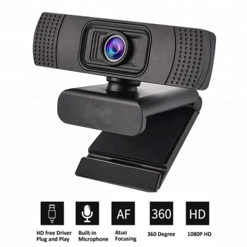 

HD 1080P Webcam Mini Computer PC WebCamera with Microphone Rotatable Cameras for Live Broadcast Video Calling Conference Work