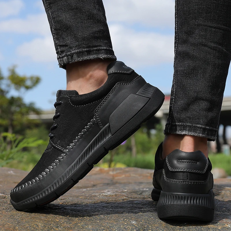 New Leather Shoes Men's Flats Oxfords Shoes Fashion Design Men Causal Shoes Lace-Up Leather Shoes For Men Sneaker Oxford%2192