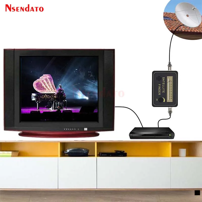 Original satfinder buscador de satélite alineación medidor de señal Receptor para plato LNB TV Direc Digital amplificador de señal Sat Finder - Imagen 4