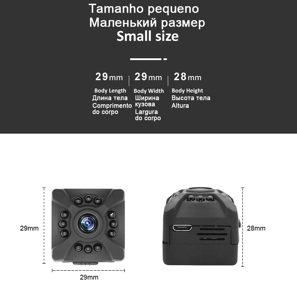 Wi-Fi HD Micro Home Wireless Video CCTV Mini Security Surveillance with Wifi IP Camera Cam Camara for Phone DVR IPcamera Pet Dog