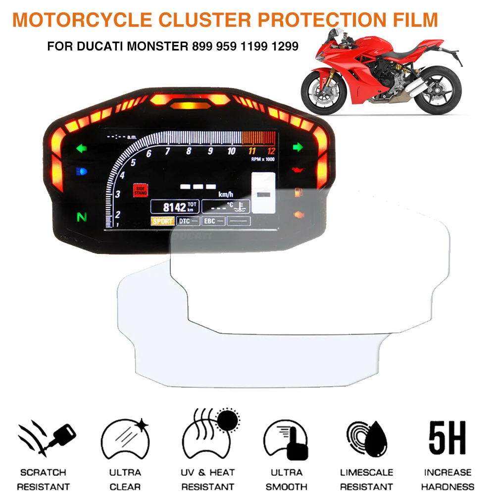 Motorcycle Dashboard Protector Anti Scratch Ducati 899/959 PANIGALE 2013+ 