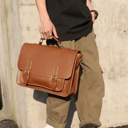 2019 новая английская Мода Стиль винтажная мужская кожаная сумка Повседневная мужская кожаная сумка Превосходное качество деловой портфель