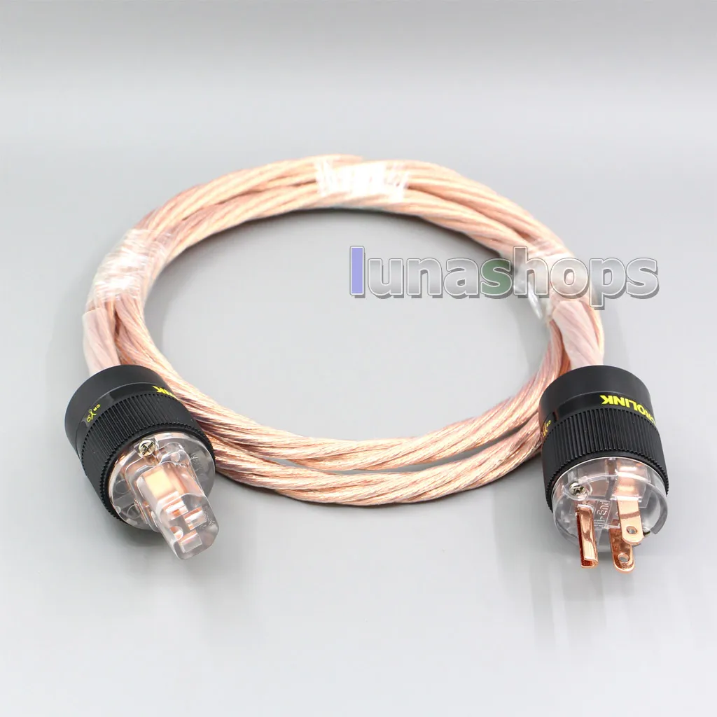US $128.00 LN002813 Custom Handmade Acrolink Silver Plated Power Cable For Tube Amplifier CD Player AKBs726