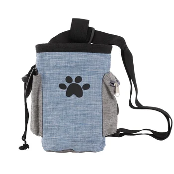 

Outdoor Dog Treat Pouch Portable Pet Hands Free Training Waist Bag Lovely Dogs Footprint Drawstring Carries Pet Products