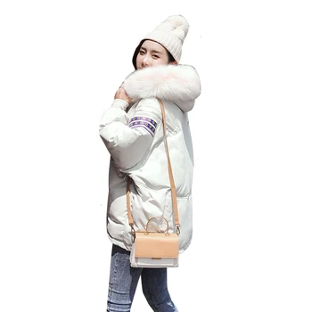 

2019 Down Cotton Student Cotton-padded Puffer Jacket Bread Loose Women's Cold Jacket Winter Parka Women Park Women's Autumn Coat
