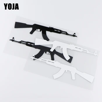 

YOJA 22X13.7CM Cartoon Gun Vinyl Decal Personality Decor Car Sticker ZT2-0052
