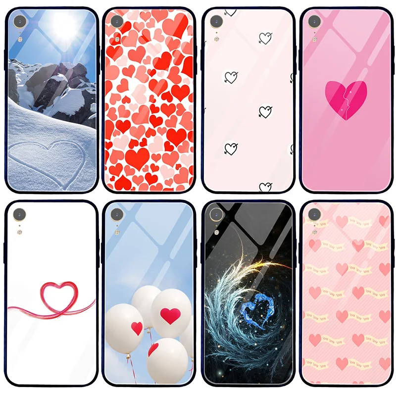 I Love Ny Red Heart Fundas Cover for iphone 5 5S SE 2020 6 6S 7 8 Plus X XR XS 11 Pro Max Coque Bags Tempered Glass Phone Cases | Мобильные