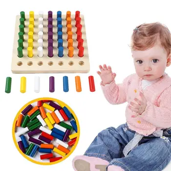 

Wooden Puzzle Brain Teasers Toy Tangram Jigsaw Intelligence Colorful 3D Russian Blocks Game Educational Toy For Baby Kids