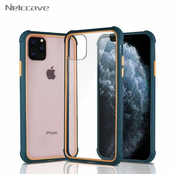 

10Pcs Luxury Silicone Case For iPhone 11 Shockproof Armor Transparent Cover For iPhone 11 Pro Max Shockproof Bumper Phone Cases