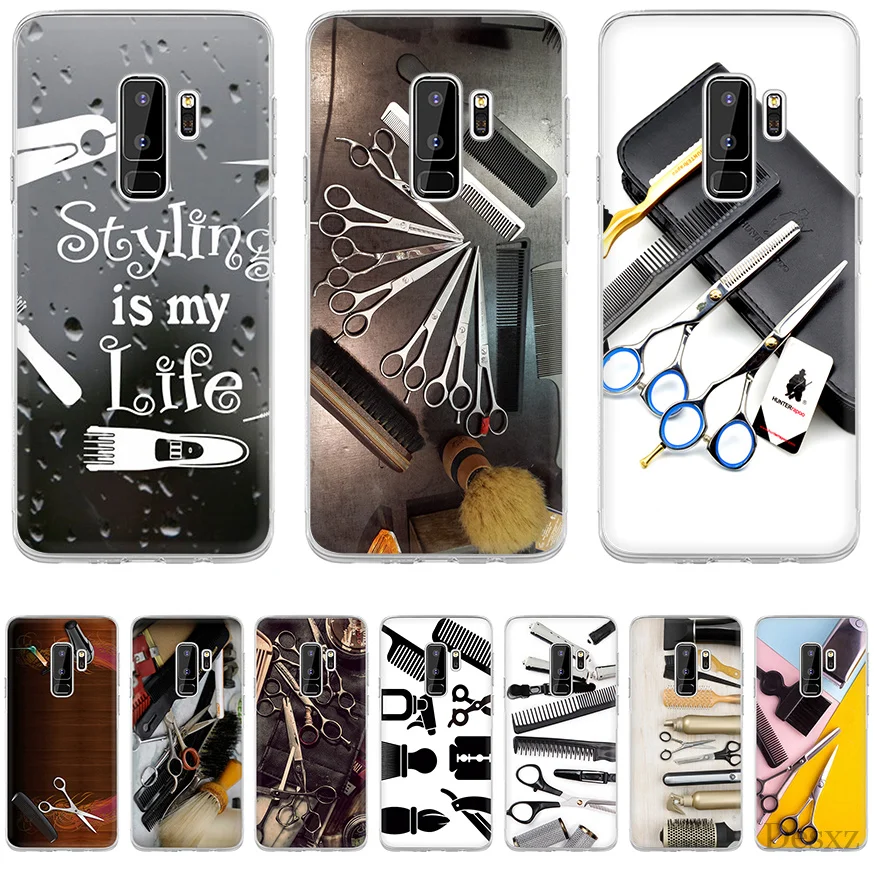 Phone Case Cover Stylist Scissors Brush Switch Print Drawing For Samsung Galaxy J3 J5 J7 2016 2017 A5 A6 A8 Plus 2018 Note 8 9 |