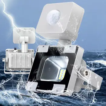 

10W 220V 5th Generation Flood Light Ultra-thin Cold White With Induction