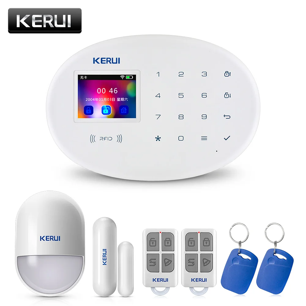 Беспроводная система безопасности KERUI W20 для дома с Wi Fi GSM Классический комплект