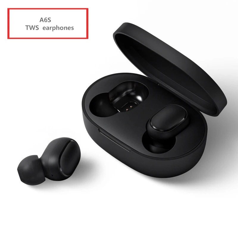 A6S Wireless Earphone Sports Earbuds Bluetooth 5 0 TWS Headsets Noise Cancelling With Mic For iPhone Huawei Samsung Xiaomi
