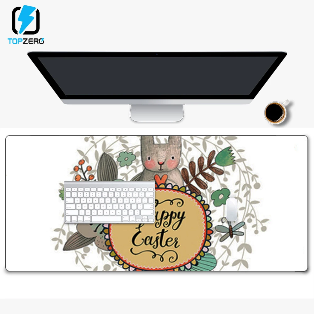 

Simple Style 80*30cm Gaming Mouse Pad Large Rabbit Logo Computer Mousepad XXL Rubber Office Desk Mat for Laptop For LOL Dota 2