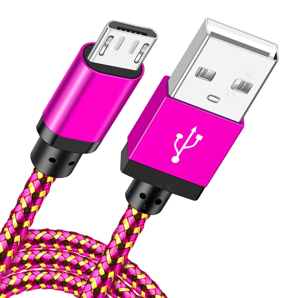 Кабель Micro USB для зарядки телефона и передачи данных USB кабель для samsung S7 Edge Redmi Note 5 Android Microusb шнур Быстрая зарядка 3 м 2 м 1 м кабель