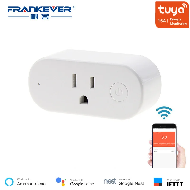 FrsnkEver US Standard 16A Wifi Smart Plug with Energy Monitoring Work with Tuya Alexa Google Home IFTTT FrsnkEver US Standard 16A Wifi Smart Plug with Energy Monitoring Work with Tuya Alexa Google Home IFTTT