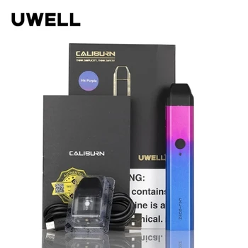 

Original Uwell Caliburn Pod System Kit 520mAh Battery 11W 2ml topfilled Pod Cartridge Electronic Cigarette Vape Pen