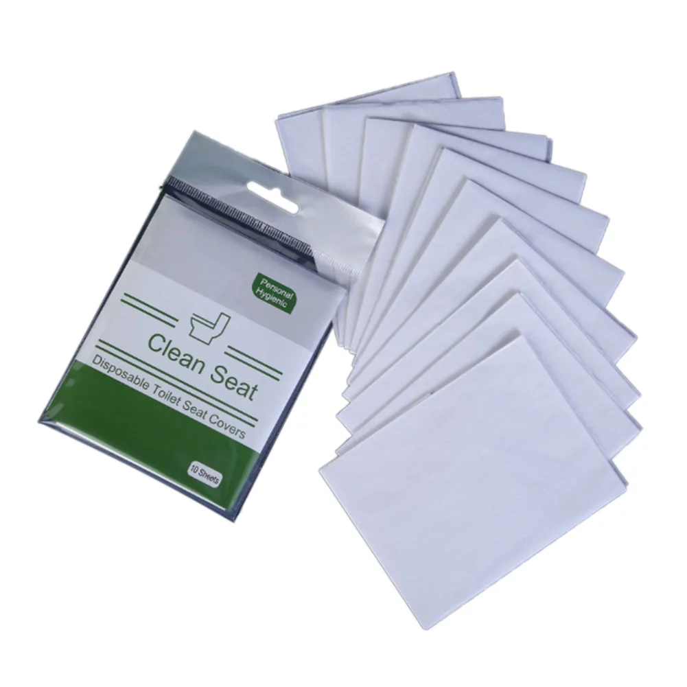 

Faroot 10 Pieces / Pack Dissolvable Water Disposable Toilet Cushion Disposable Toilet Seat Travel Hotel Use