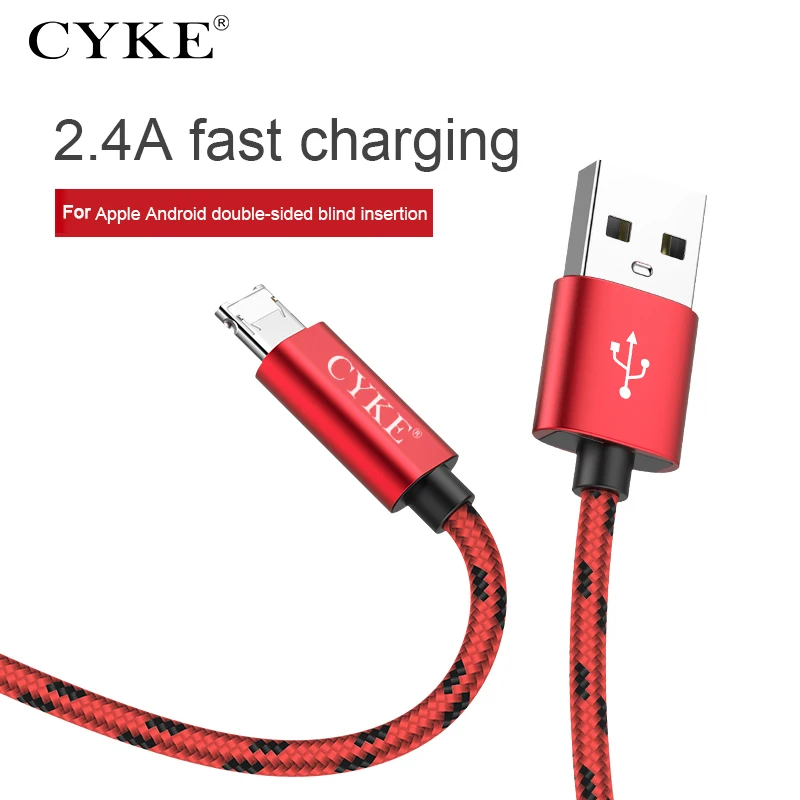 

CYKE USB cable fast charging data line mobile phone charger line for iphone line Xs max Xr 8X6 7 plus 6s 5s ipad