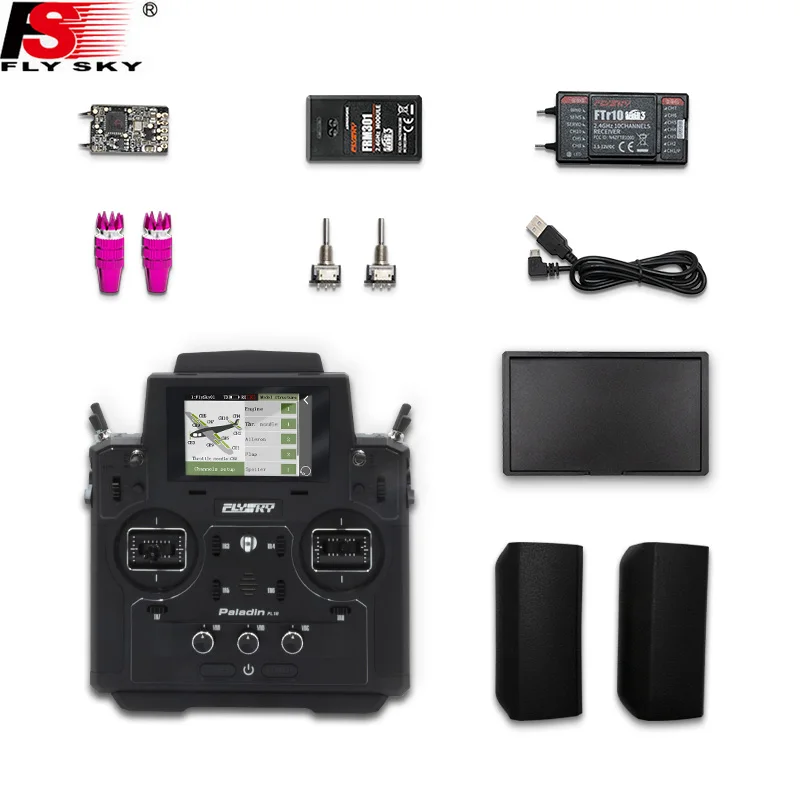 Flysky FS-PL18 Paladin 2,4 г 18CH радио передатчик w/FS-FTr10 FS-FTr16S приемник HVGA 3,5 дюймов TFT сенсорный экран для RC FPVDrone