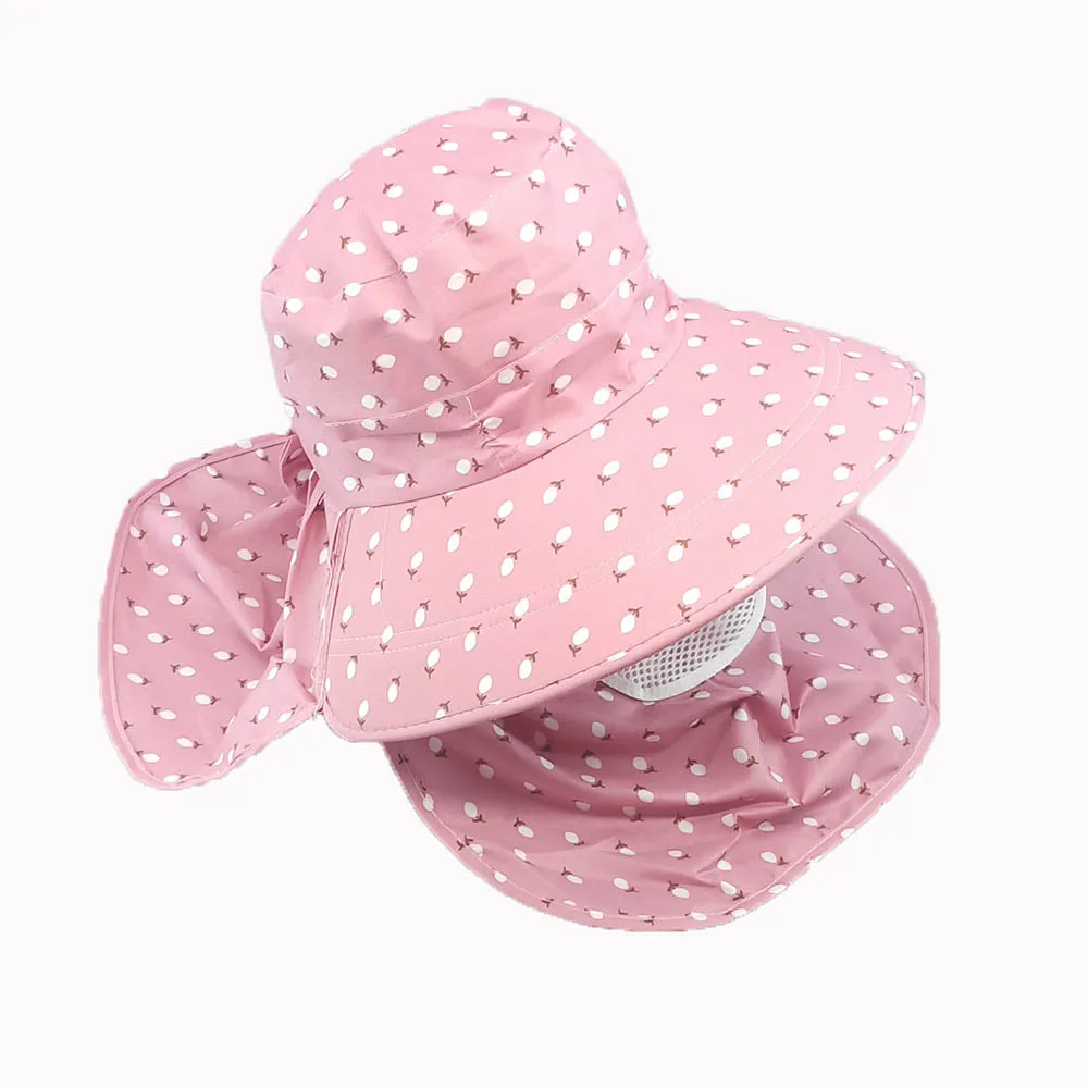 1 Pcs Summer Ladies Shawl Cap Strawberry Cape Polyester Cotton UV Protection Hat For Car Driver |