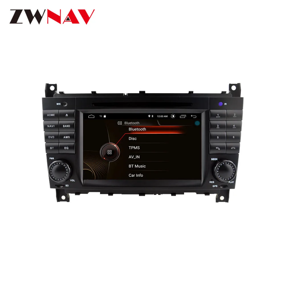 Cheap Android 9.0 DSP Car DVD Player GPS For Mercedes-Benz C-W203 CLK-W209 Auto Stereo Radio Car Multimedia Player Head Unit Recorder 2