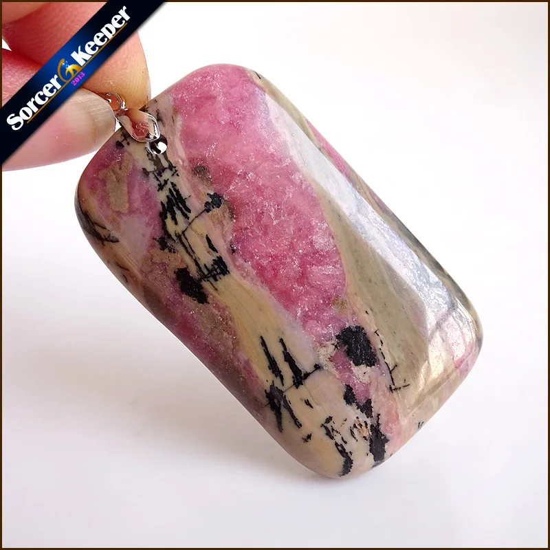 

Real Female Natural Crystal Bijoux Femme Choker Necklaces Pendants Hand Made Pink Rhodonite Stone Beads For Jewelry Making ZS396